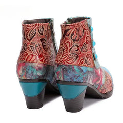 Socofy Ocean Bloom Ankle Boots