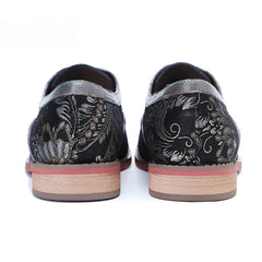 Socofy Handmade Leather Vintage Lace-Up Flats Loafers Shoes