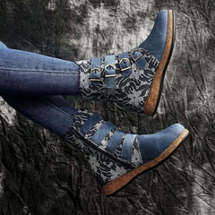 Socofy Bohemian Bloom Boots