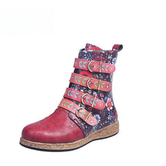 Socofy Bohemian Bloom Boots