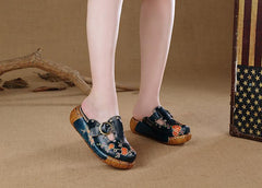 Socofy Summer Ethnic Platform Slippers