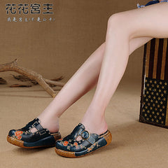 Socofy Summer Ethnic Platform Slippers