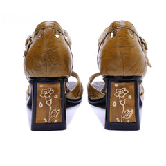 Socofy Golden Hour T-Strap Sandals