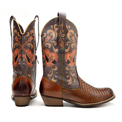 Socofy Autumn Winter Guitar Bass Instrument Women's Boots