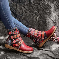 Socofy Bohemian Bloom Boots