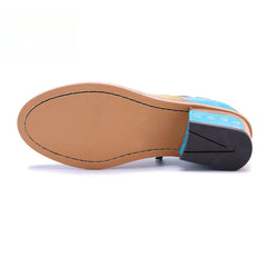 Handmade Genuine Leather Rub Color Color Comfort Casual Flat Shoes