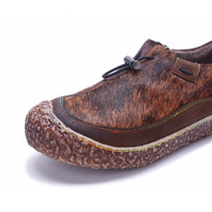 Socofy Vicconfy Genuine Leather Retro Comfort Casual Loafers