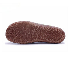 Socofy Vicconfy Genuine Leather Pony Hair Cubic Flower Retro Comfort Loafers