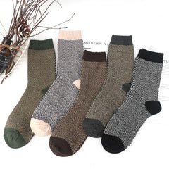 Socofy Vicconfy Thickened warm ethnic style retro wool socks