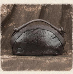 Socofy Retro Women Bag New Handmade Shoulder Bags For Women Luxury Genuine Leather Handbag Ladies Vintage Embossed Bag Female