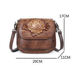Socofy Shoulder Bags For Female Luxury Genuine Leather Handbag Vintage Woman Saddle Crossbody Bag