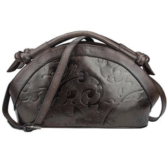 Socofy Retro Women Bag New Handmade Shoulder Bags For Women Luxury Genuine Leather Handbag Ladies Vintage Embossed Bag Female