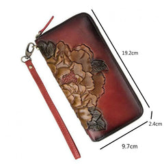 Socofy Retro Women Wallet Genuine Leather Luxury Wallets