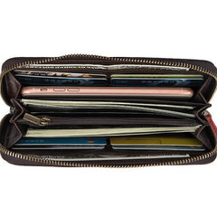 Socofy Retro Women Wallet Genuine Leather Luxury Wallets