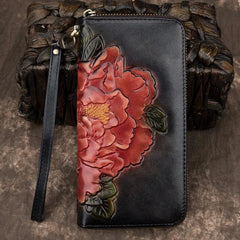 Socofy Retro Women Wallet Genuine Leather Luxury Wallets