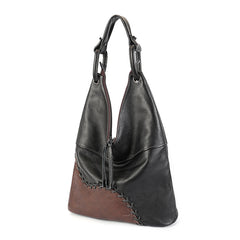 Socofy Handmade Vintage Leather Shoulder Bag