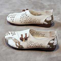 Socofy Summer Round Toe Flat Sandals