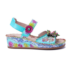Socofy Retro Handmade Leather Sandals