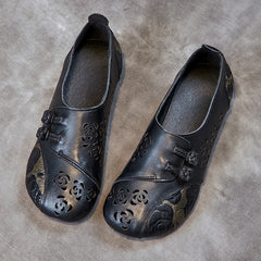 Socofy Summer Round Toe Flat Sandals