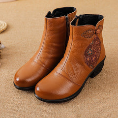 Socofy Vintage Ethnic Martin Boots