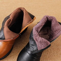 Socofy Vintage Ethnic Martin Boots