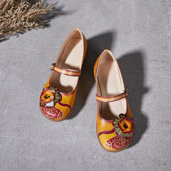 Socofy Summer Genuine Leather Platform Shoes