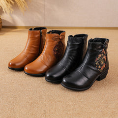 Socofy Vintage Ethnic Martin Boots