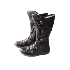 Socofy Warm Lined Mid Calf Boots