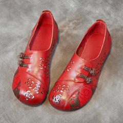 Socofy Summer Round Toe Flat Sandals