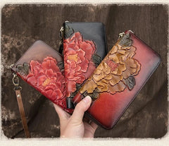 Socofy Retro Women Wallet Genuine Leather Luxury Wallets