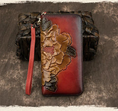 Socofy Retro Women Wallet Genuine Leather Luxury Wallets