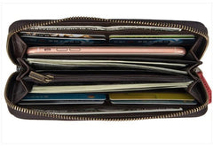 Socofy Retro Women Wallet Genuine Leather Luxury Wallets