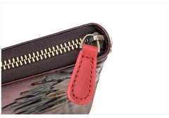 Socofy Retro Women Wallet Genuine Leather Luxury Wallets