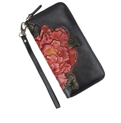 Socofy Retro Women Wallet Genuine Leather Luxury Wallets