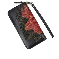 Socofy Retro Women Wallet Genuine Leather Luxury Wallets