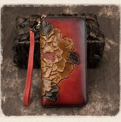 Socofy Retro Women Wallet Genuine Leather Luxury Wallets