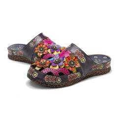 Socfy Rainbow Garden Mules