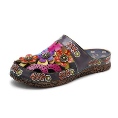 Socfy Rainbow Garden Mules