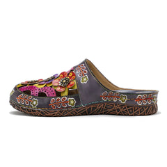 Socfy Rainbow Garden Mules