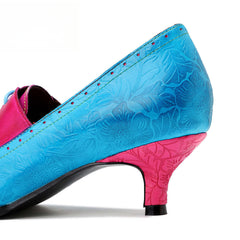 Socofy summer genuine leather retro colour women's low heels