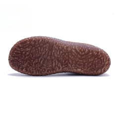 Socofy Vicconfy Genuine Leather Handmade Leopard Print Casual Comfort Loafers