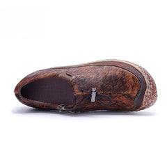 Socofy Vicconfy Genuine Leather Retro Comfort Casual Loafers