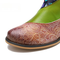 Socofy Genuine Leather Casual Vintage Boots Warm Knee Long Boots