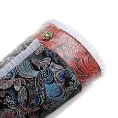 Socofy Genuine Leather Vintage Boots Warm Lace Side Heeled Boots