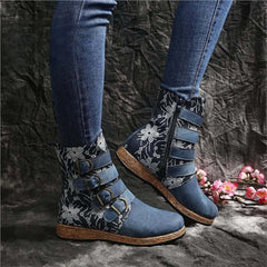 Socofy Bohemian Bloom Boots