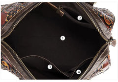 Socofy Women's Bag Female Luxury Bag Genuine Leather Retro Hand Bags For Women Handmade Embossing Shoulder&Crossbody Bags