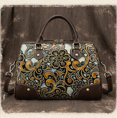 Socofy Women's Bag Female Luxury Bag Genuine Leather Retro Hand Bags For Women Handmade Embossing Shoulder&Crossbody Bags