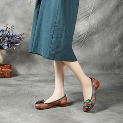 Socofy Ethnic Handmade Flat Shoes