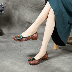 Socofy Ethnic Handmade Flat Shoes