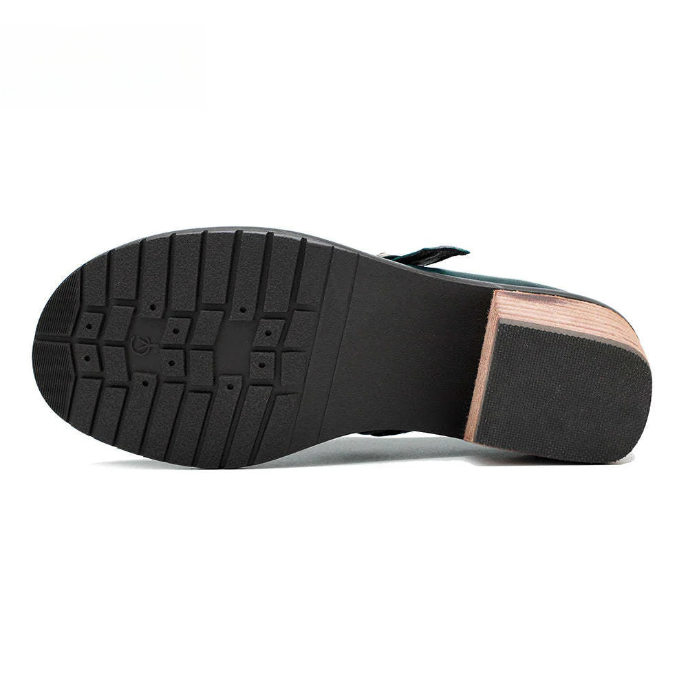 Socofy Genuine Leather Handmade Lace-Up hand-rubbed color Loafers